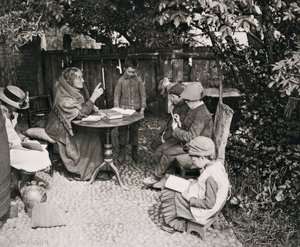 デイムの学校、1887年（写真グラビア） 作： Peter Henry Emerson