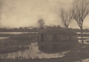 リードのボートハウス 作： Peter Henry Emerson