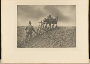 堅い引き。[サフォーク] 作： Peter Henry Emerson