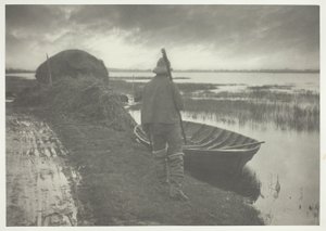 シュフ・スタッフをカットするマーシュマン 作： Peter Henry Emerson