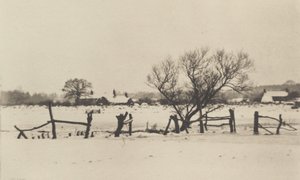 雪に覆われた湿地帯 作： Peter Henry Emerson