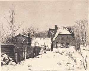 家のある冬景色 作： Peter Vilhelm Ilsted