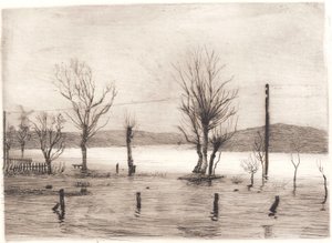 Tyreholm の冬の風景 作： Peter Vilhelm Ilsted