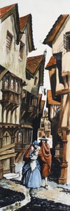 街を歩く家族 作： Peter Jackson