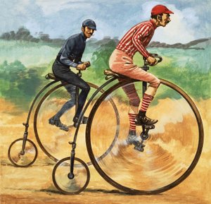 むかしむかし...時代を経て自転車。ペニー・ファーシング 作： Peter Jackson