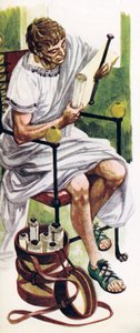 ローマの本は、人々が読んだときに巻物でした