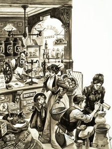 エドワード朝時代のショッピング 作： Peter Jackson