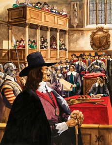ウェストミンスターホールでチャールズ王の裁判