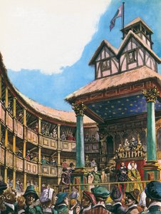 エリザベス女王1世の時代のロンドンの劇場 作： Peter Jackson