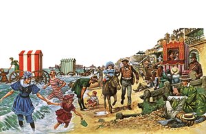 ビクトリア朝のビーチシーン 作： Peter Jackson