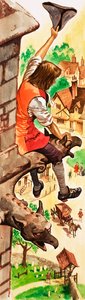 彼らが若かった頃。インドのクライブ（紙にガッシュ 作： Peter Jackson
