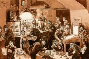 第二次世界大戦中の労働者のカフェ 作： Peter Jackson