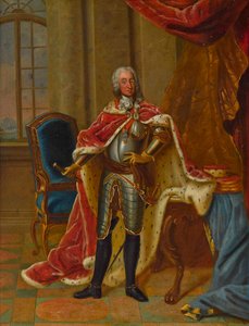バイエルン1722-1770年のプリンスクレメントフランシスの肖像画。 作： Peter Jacob Horemans