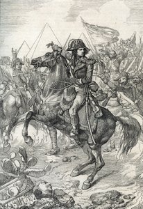 エジプトのキャンペーン（遠征）（1798-1801）：ピラミッドの前のナポレオン・ボナパルト将軍（1765-1821）