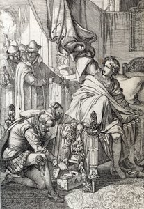 オーストリアのチャールズ (1545-1568) (ドン・カルロス) が 1568 年にスペインのフェリペ 2 世の息子 (カルロス、アストゥリアス王子の長男、スペインのフェリペ 2 世の法定相続人) によって逮捕された。 1568 年初頭の父) ペンを描く d 作： Peter Johann Nepomuck Geiger