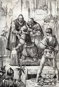 Guerra dos Noventa Anos (ou revolta dos Países Baixos) (1568-1648): a decolagem de Lamoral, Conde de Egmont, Príncipe de Gavre (1522-1568), político holandês - Foi condenado no quadro do Conselho dos Problemas ( ou Conselho de Sangue) estabelecido pelo 作： Peter Johann Nepomuck Geiger