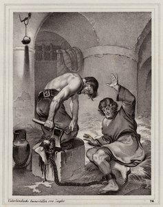 エメリッヒ・フォン・ローエンシュタインの従者アンドレアス・ブディアッツの逃亡 作： Peter Johann Nepomuk Geiger