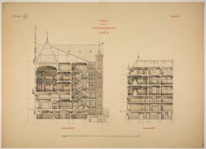 Rathskeller new building, Halle (Saale), Saxony-Anhalt, Germany, 2 つのセクション