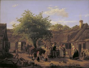 正午のジーランド農場での生活の写真 作： Peter Julius Larsen