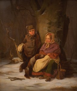 二人の貧しい子供 作： Peter Julius Larsen