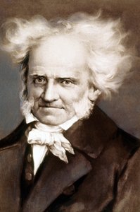 ドイツの哲学者、アーサー・ショーペンハウアー（1788-1860）Peter Kramerによる絵画の後の写真