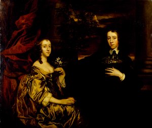 若い紳士とその妻の肖像」1655年～58年頃（油彩・キャンバス 作： Peter Lely