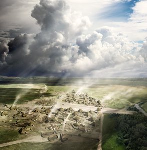 デュリントン ウォールズ、ウィルトシャー、紀元前 2500 年頃 2013 年 作： Peter Lorimer