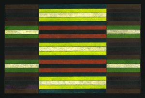 STRIPED TRIPTYCH No.6、2003、（絵画）