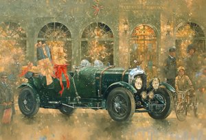 フォートナム＆メイソンのクリスマス（キャンバスに油彩） 作： Peter Miller