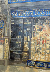 サーモンとグルクスタイン、オックスフォードストリート（キャンバスに油彩） 作： Peter Miller