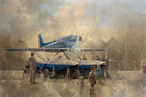 シュナイダーとの冬の朝 作： Peter Miller