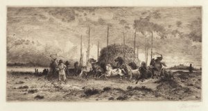 ニューメキシコ州サンフアンでの収穫 作： Peter Moran