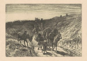 巣穴列車、ニューメキシコ州 作： Peter Moran