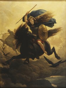 Les valkyries - The Walkueren (Valkyries), by Arbo, Peter Nicolai (1831-1892).油彩・キャンバス 作： Peter Nicolai Arbo