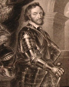Thomas Howard (1585-1646) 2nd or 14th Earl of Arundel のポートレート、「Lodge