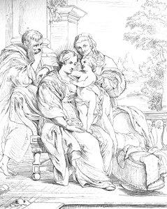 聖なる家族 作： Peter Paul (after) Rubens