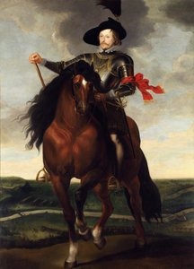Ladislas IV Vasa (1595-1648) - 背景に Khotyn (Hotin) の戦いを伴う皇太子 Wladyslaw Vasa の騎馬肖像 (1621) パー ルーベンス、ピーター パウル
