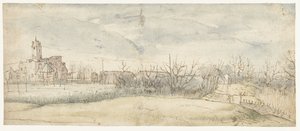 1606年、ツワインドレヒトのクライェンホフ城の眺め