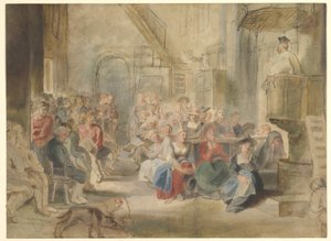 村の教会での説教、1630年頃 作： Peter Paul Rubens