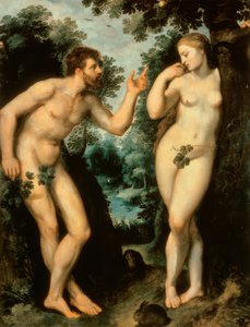 知識の木の下のアダムとイブ 作： Peter Paul Rubens