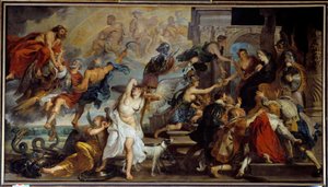 1610年、ヘンリー4世（1553-1610）の神格化とメアリー・オブ・メディシス（1573-1642）の摂政の宣言。ピエール・ポール（Pierre-Paul）・ルーベンス（またはPeter PaulまたはPetrus Paulus）（1577-1640）の絵画、フランドル派 作： Peter Paul Rubens