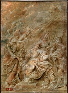 ドーフィンの誕生、ルイ13世、1622年。 作： Peter Paul Rubens