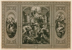 ホワイトホールのバンケットハウスの天井 作： Peter Paul Rubens