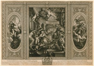 ホワイトホールのバンケットハウスの天井 作： Peter Paul Rubens