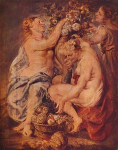 Ceresと2つのニンフと宝庫、c1617 作： Peter Paul Rubens