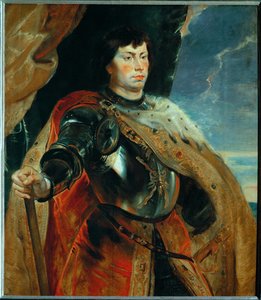 ブルゴーニュの大胆なシャルル、1618年頃（オーク材に描かれている） 作： ピーター・ポール・ルーベンス