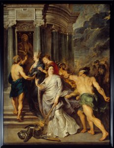 マリー・ド・メディシスのサイクル（1573-1642年）。マリー・ド・メディシスとルイ13世に対立する母子の第二次戦争。「1620年8月10日のアンジェでの和平締結」。ピエール・ポール（Pierre-Paul）・ルーベンス（またはPeter PaulまたはPetrus Paulus）（1577-1640）の絵画 作： Peter Paul Rubens