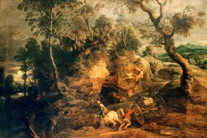 スタックしたワゴン 作： Peter Paul Rubens