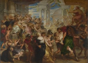 サビーネの女性の強盗。 1635-40年頃 作： Peter Paul Rubens