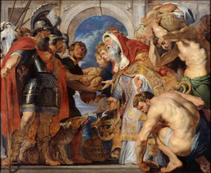 アブラハムとメルキゼデクの出会い 作： Peter Paul Rubens